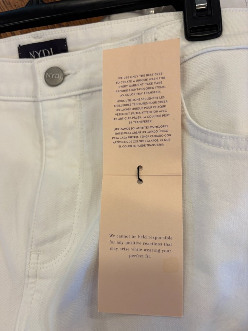 NYDJ Sheri Slim Ankle Jeans | Optic White | Size 14 | New with Tags - Picture 5 of 8